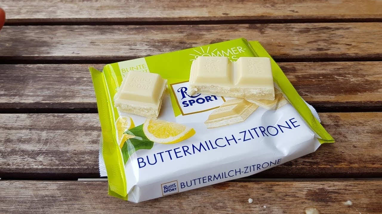 Süßkram-Test: Rittersport Buttermilch Zitrone - YouTube