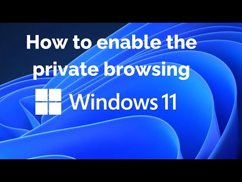 HOW TO ENABLE PRIVATE BROWSING