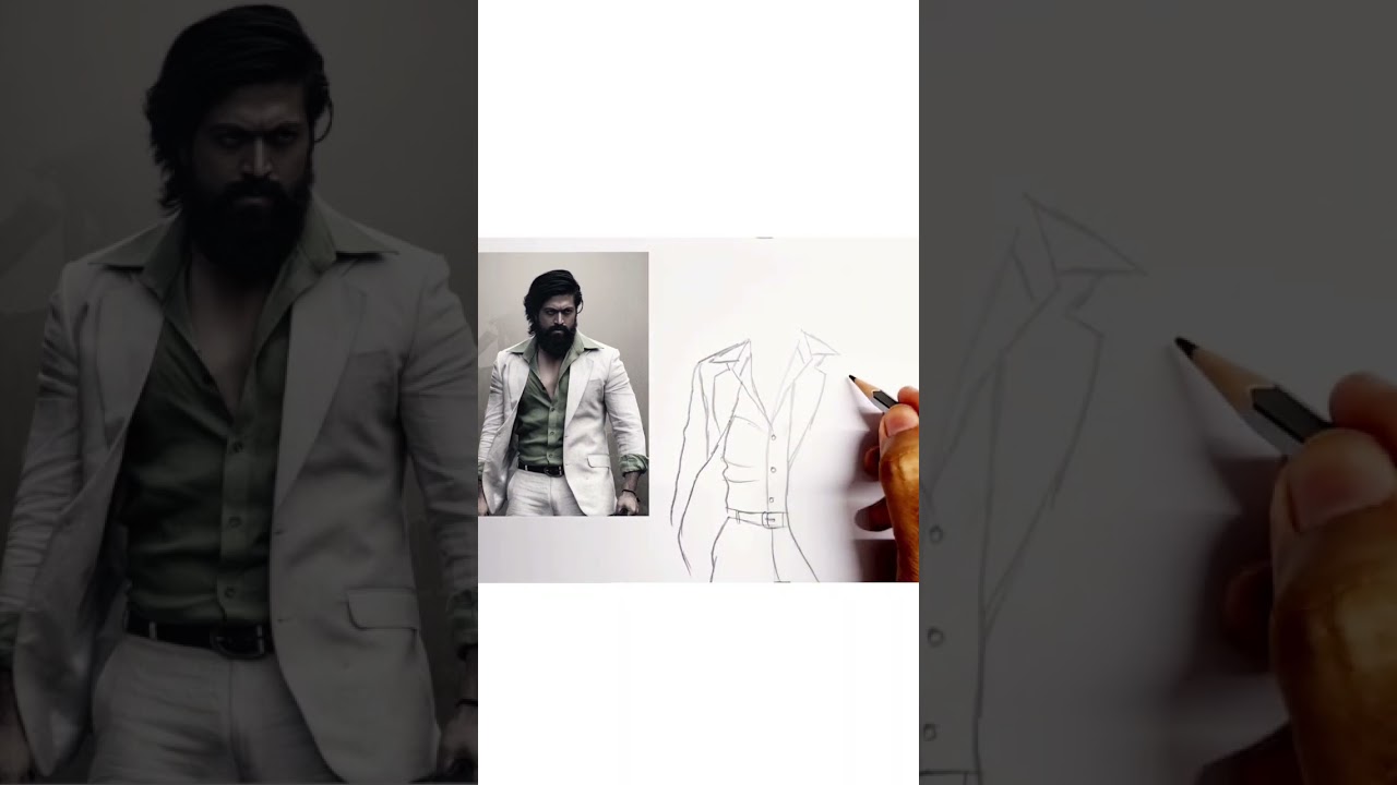 KGF Rocky Bhai Yash Drawing 