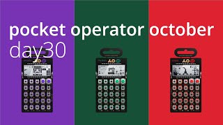 Pocket Operator October Day30