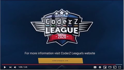 CoderZ League 2020 : How it works