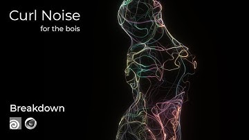 Curl Noise Abstract | Quick Beginner Houdini Tutorial. C4d, Octane. Project File