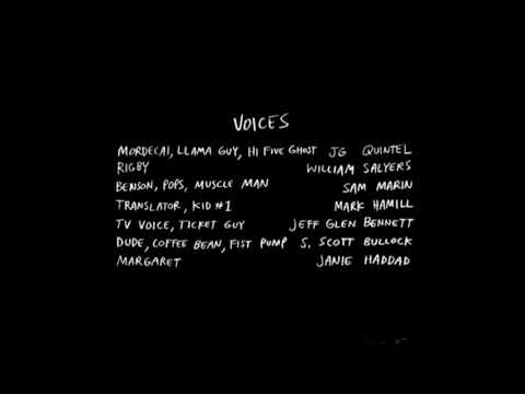 Regular Show credits from episode 