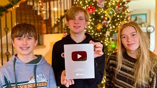 YouTube Silver Award Plaque for 100K Subscribers! Silver Play Button. Thank You for Subscribing!