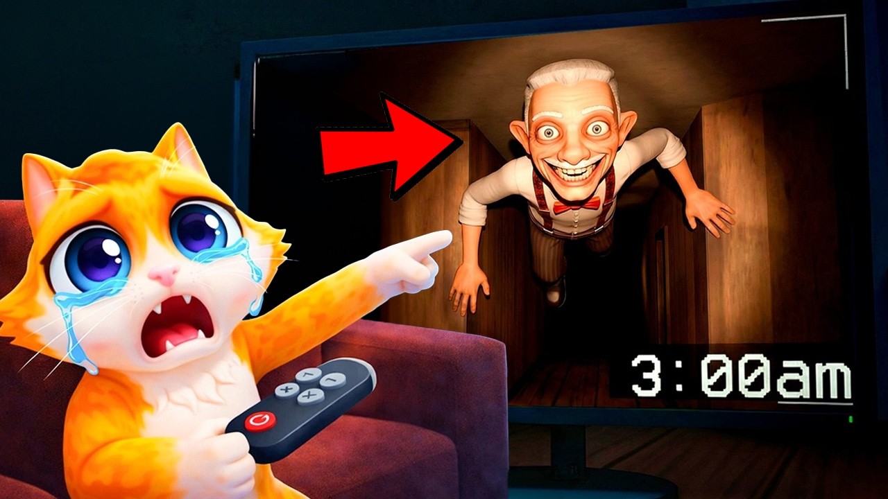 ركبت كاميرات سرية عند العجوز!؟ ولكن اللي شفته بالليل كان مرعب !💀😱 | I Am Cat VR