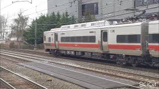 Metro north train in Fairfield ct