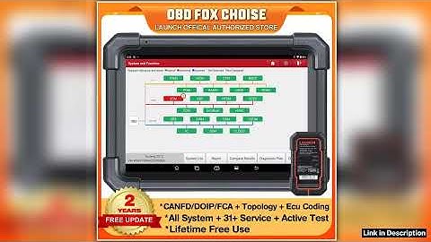 LAUNCH X431 PRO3 ACE Scan Tool for Online ECU Coding Topology Map CANFD DoIP SGW All System