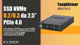 Sfruttate al massimo il vostro SSD NVMe U.2/U.3 con PCIe 4.0 grazie al case | ToughArmor MB601VK-B