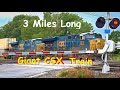 The Longest Train I've Seen 3 Mile Long CSX Giant