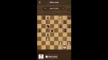 solving daily chess puzzle at chess.com 05/15/23