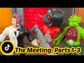 The Meeting: Parts 1-3 | Two Face Penguin Imaginext DC Super Friends Crime Alley Playset #shorts