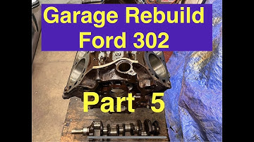 Garage Rebuild Ford 302. Part 5 Timing Chain, cover and oil pan.