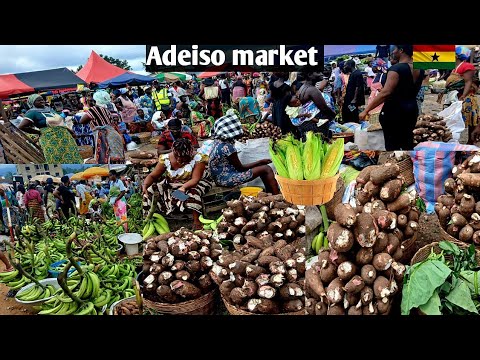 Rural African Village Market In Africa Ghana Adeiso Ruralliving Africa Ghana Ghana Cassava Plantain