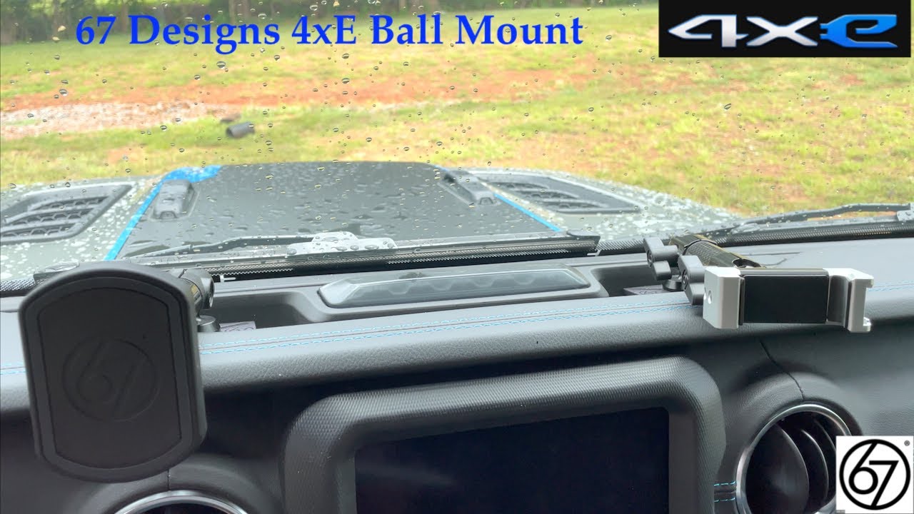 67 Designs Dash Mount Install. 2021 Jeep Wrangler Rubicon 4xE. - YouTube