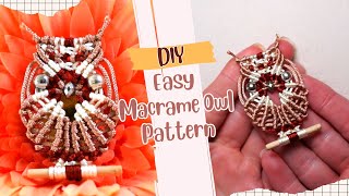 Quick And Easy Macrame Owl Tutorial for Halloween 🎃 - Perfect For Keychains And Earrings!