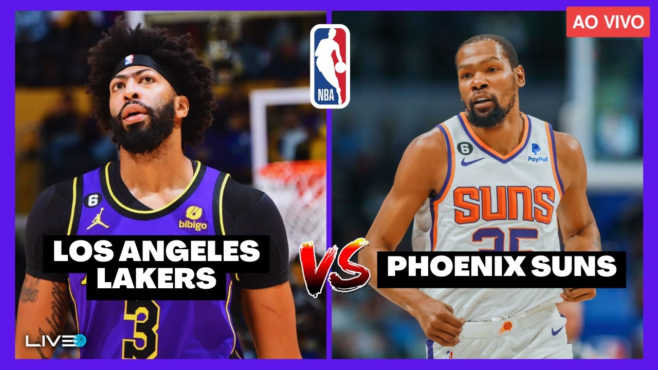 Suns x Lakers ao vivo na NBA: onde assistir e horário, nba