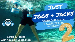 Jogs & Jacks  Complete Fun Aqua Fitness Workout with Buoys Great for all levels! AquaFIIT