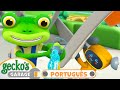 Gecko Preso na Cola Pegajosa | 2 HORAS DO GECKO! | Garagem do Gecko em Português | Desenhos Animados