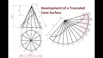 6.3a-Development of a sectioned Cone Surface