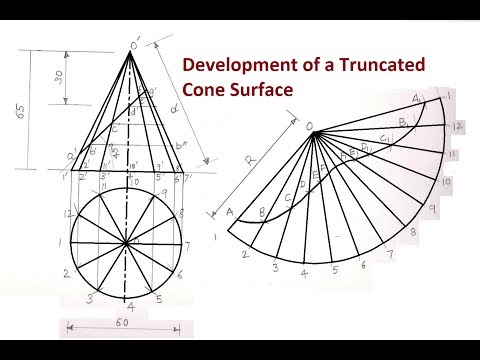 Video: How To Draw A Truncated Cone