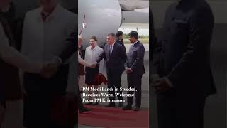 PM Modi Lands in Sweden, Receives Warm Welcome From PM Kristersson