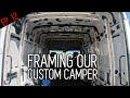 How to Frame Camper Van Walls and Ceiling | ALL TOOLS, COMPLETE PROCESS INCLUDED