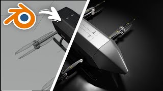 Electric Drone Launch - A Blender 3D Animation