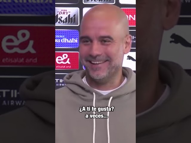 ¡Se le escapó una palabrota a Guardiola! 🤣 #Shorts | ESPN Deportes