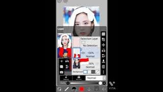 jisoo BLACKPINK Indonesia flag edit ibis paint x tutorial