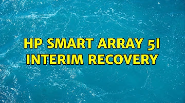 HP Smart Array 5i Interim Recovery (2 Solutions!!)