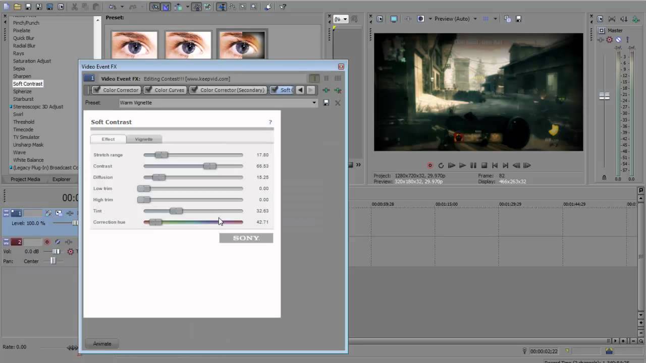 Sony Vegas Color Correction Tutorial YouTube