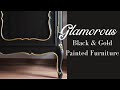 Glamorous Painted Furniture | Black And Gold Painted Furniture