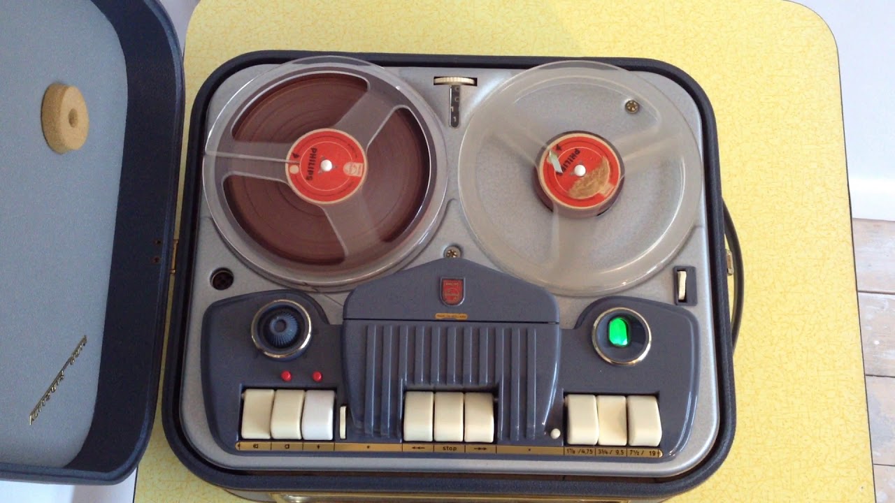 1960s Philips EL3542A Reel To Reel Tape recorder player YouTube