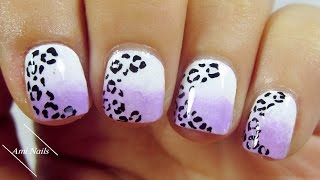 Ombre Leopard Nail Art Tutorial | Ami Nails