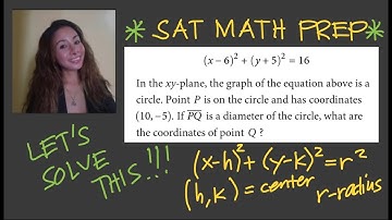 SAT MATH REVIEW: EQUATION OF A CIRCLE by Jane Maciejewski (@janepmaciejewski2023 )