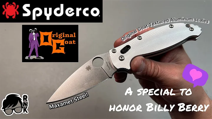 Unboxing/building/modding a Spyderco Maxamet Manix 2 knife with Original Goat scales to honor Billy!