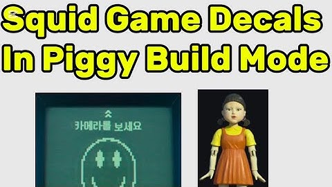 Piggy Build Mode Squid Game Decals 🔨🐷
