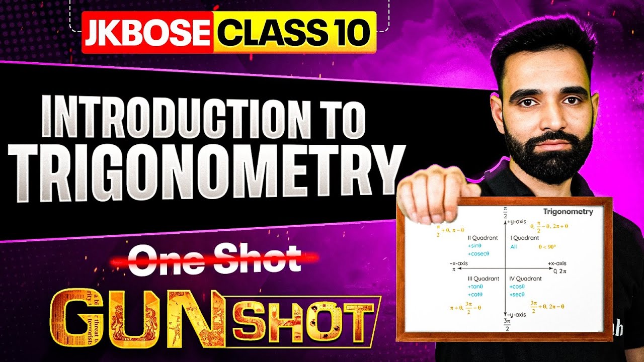 JKBOSE Class 10th Maths | Introduction to Trigonometry  | One Shot |JKBOSE Wallah