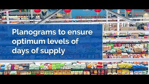 How do planograms help in days of supply?