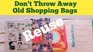 How To Reuse Of Old Shopping Bags | Organizer | पुराने शापिंग बैग को इस्तेमाल करने का बेहतरीन तरीका