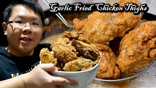 How Chinese Chef Cooks Garlic Fried Chicken Thighs