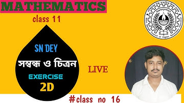 RELATION FUNCTION |সম্বন্ধ ও চিত্রণ | FOR CLASS 11 | MARKS 4 | SN DEY | MATH 4ALL BONGO SHIKKHA