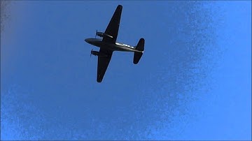 (HD/60) Curtiss C-46 approach into Charlotte/Monroe.