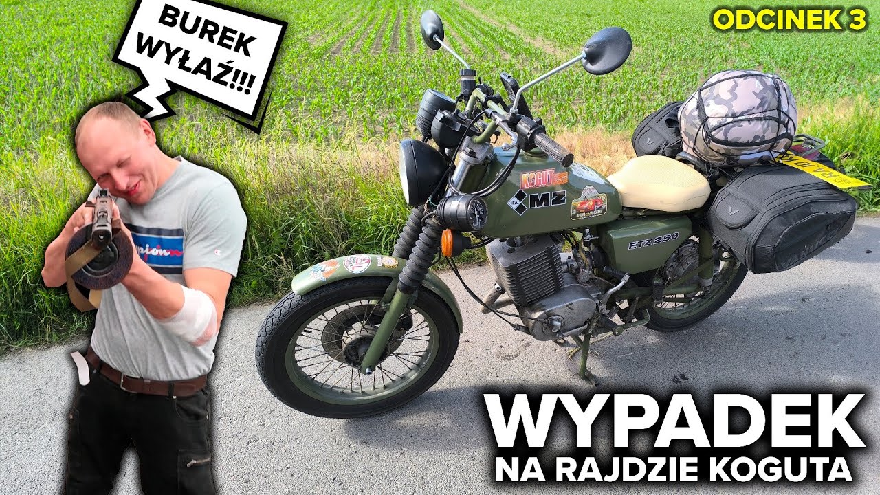 Tragiczny dzień --- wypadek --- MZ ETZ 250 NVA 😢😢😢 Pechowy piątek na Rajdzie Koguta 🤫🤫🤫