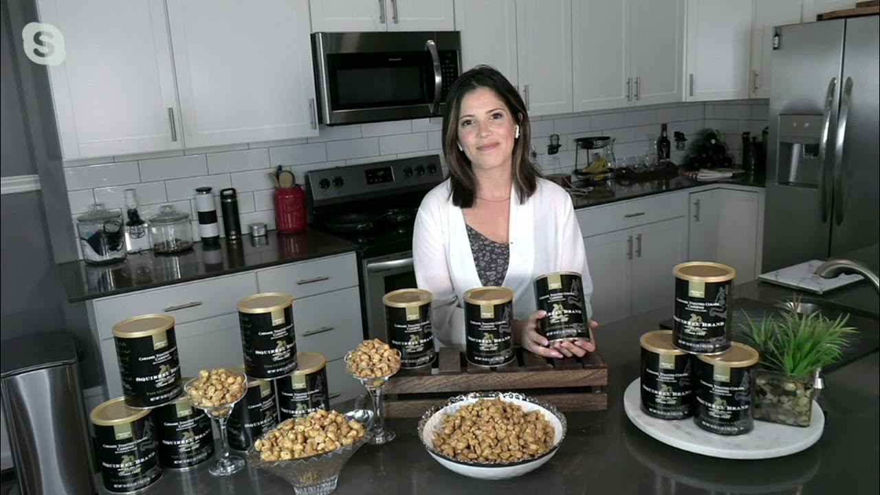 Squirrel Brand (3) 18oz Cans Caramel Colada Cashews on QVC YouTube