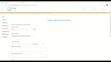 iitb virtual Lab | Cryptography lab |Digital Signatures Scheme