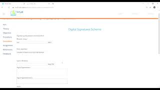 iitb virtual Lab | Cryptography lab |Digital Signatures Scheme