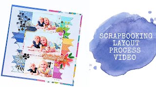 12x12 Scrapbook Layout - Wonderful @kitaholickits