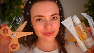 ASMR For When You're Overwhelmed & Tired (skincare, follow directions, stress plucking, tracing)