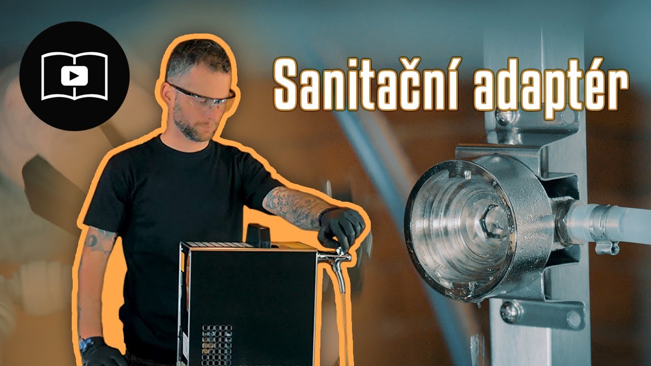 Jak propláchnout nápojové vedení tlakem vody pomocí sanitačního adaptéru LINDR